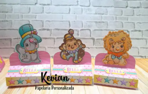 Caixinha Dois Bis Circo Rosa