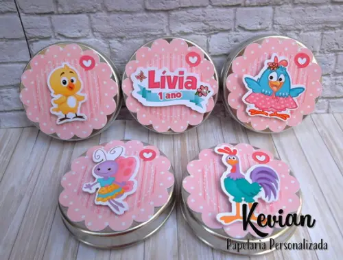 20 Latinha Galinha Pintadinha Candy