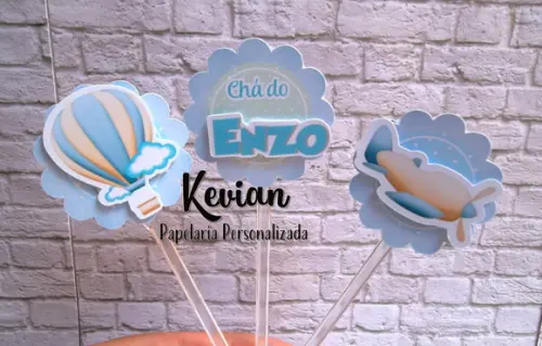 30 Topper Docinho Chá de Bebe