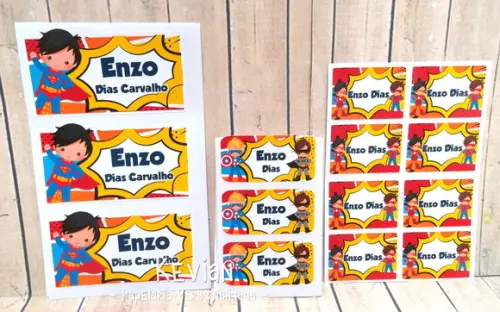 Etiqueta Escolar Herois - Kit 2