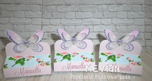 Caixinha Dois Bis Borboleta Lilás