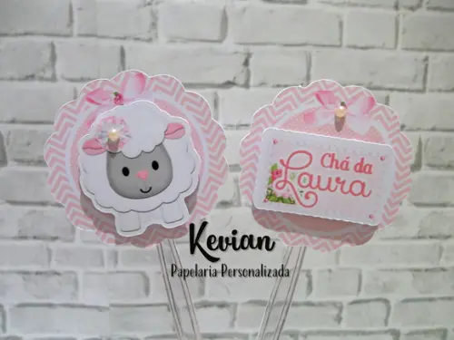 25 Topper para Docinho Ovelhinha