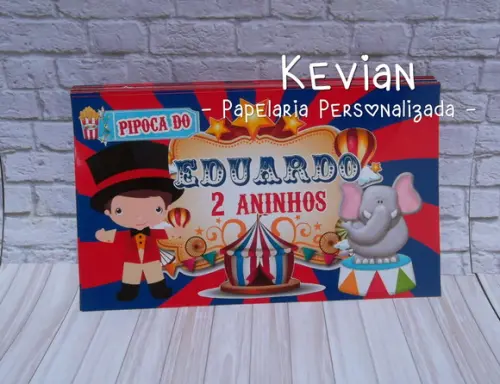 Adesivo Pipoca Microondas - Circo