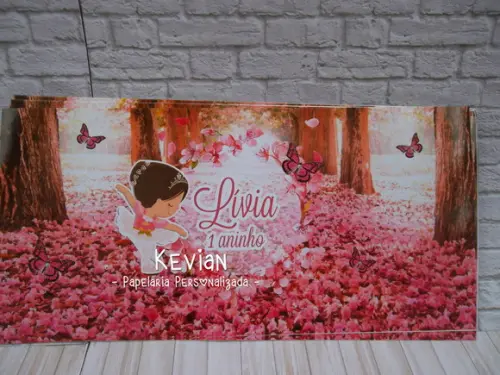 Adesivo Cofrinho Jardim Bailarina