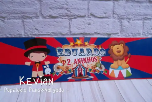 Adesivo Mini Refrigerante Circo