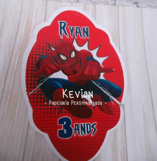Adesivo Tubete Homem Aranha