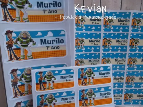 Etiqueta Escolar Toy Story - Kit 2
