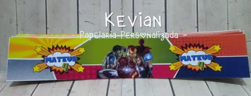 Adesivo Mini Nutella Heróis