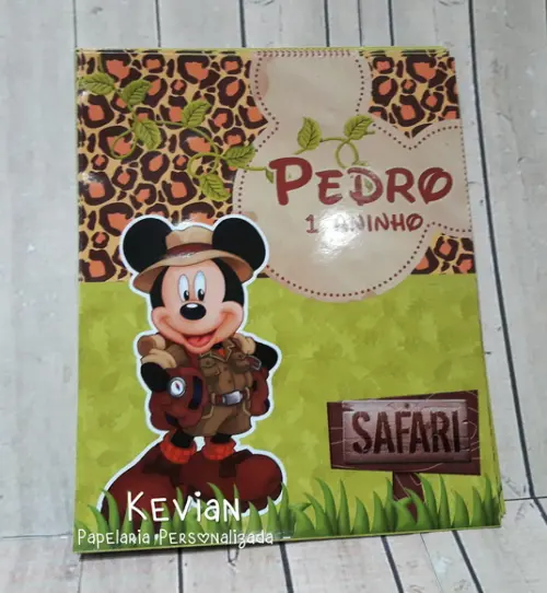 Adesivo Sacolinha Mickey Safari
