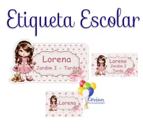 Etiqueta Escolar Jolie - Kit 2