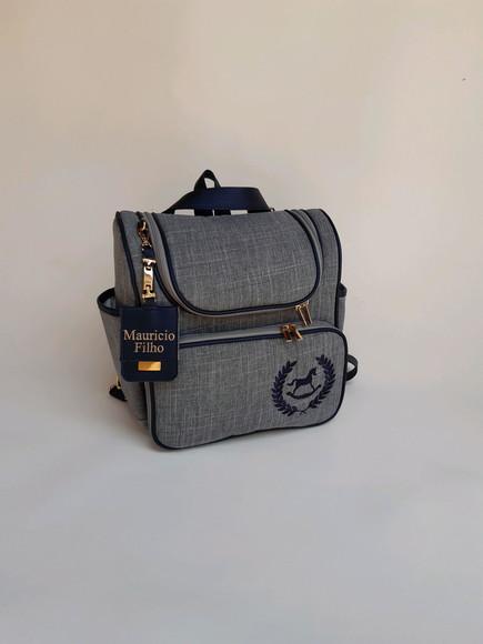 Bolsa e mochila em linho de algodão