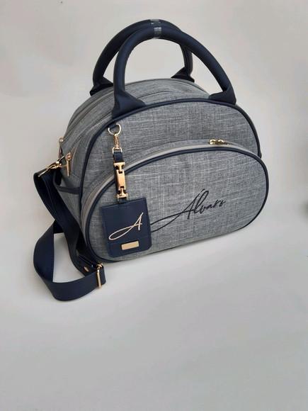 Bolsa e mochila em linho de algodão