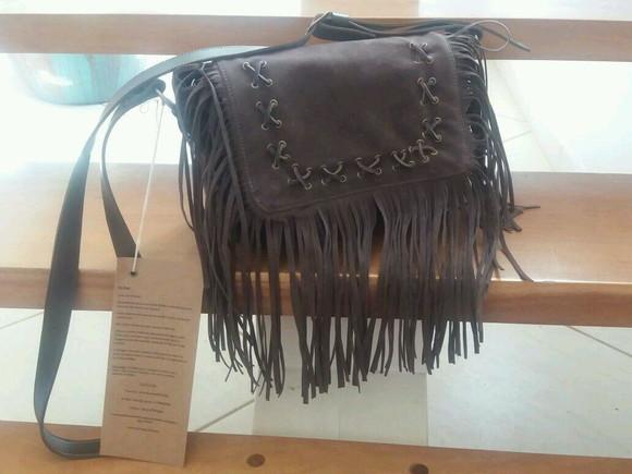 Bolsa Tiracolo franjas