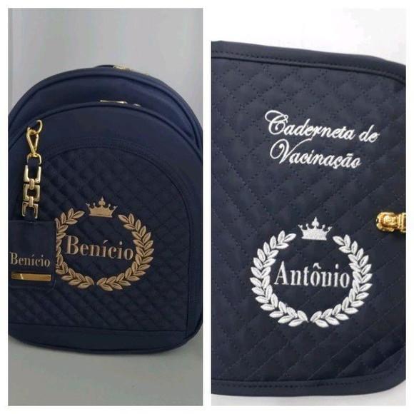 Mochila G + porta cartão de vacina