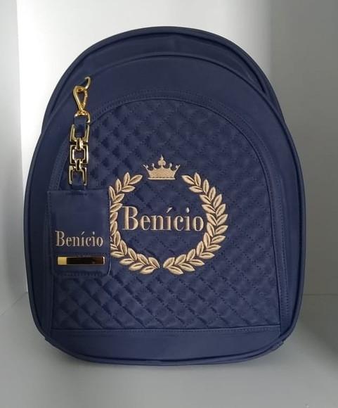Mochila maternidade com porta chupeta