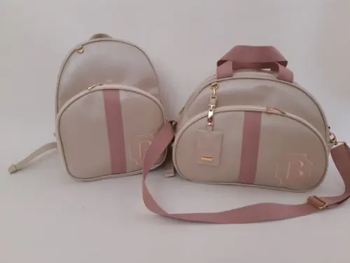 Kit Bolsa e Mochila Maternidade tamanhos G.