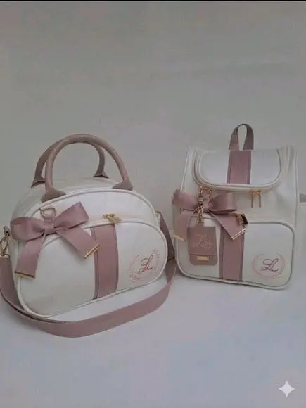 Kit de Bolsas de Bebê Grande e Mochila 2 em 1