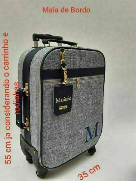 KIT LINHO MALA DE BORDO E MOCHILA TAM. G