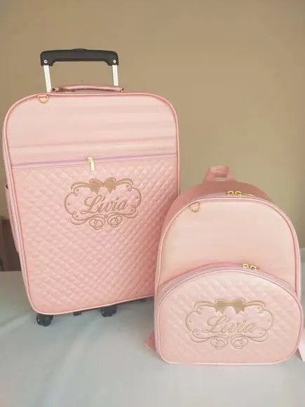 Kit Maternidade Mala com carrinho 360g, Mochila Luxo