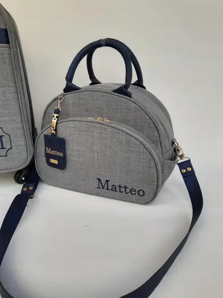 Kit Personalizado Mala de Rodinhas e Bolsa Passeio Grande