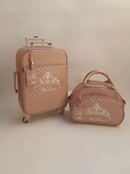 Mala de bordo, bolsa passeio M, frasqueira térmica.