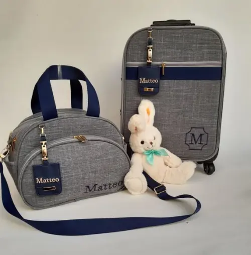 Mala Maternidade de Rodinhas e Bolsa Passeio Média