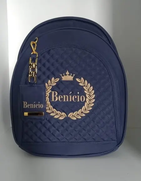 Mochila maternidade com porta chupeta