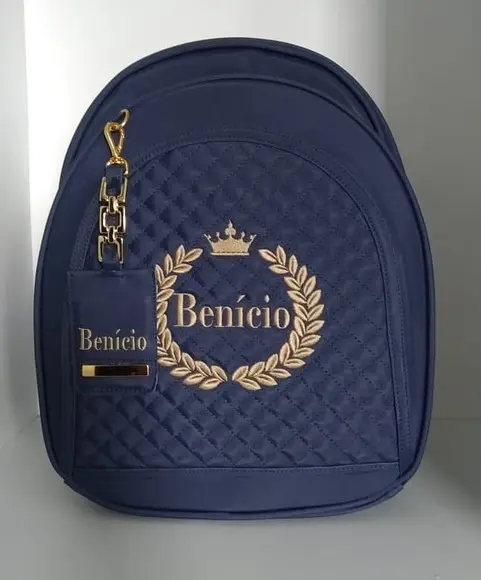 Mochila maternidade com porta chupeta