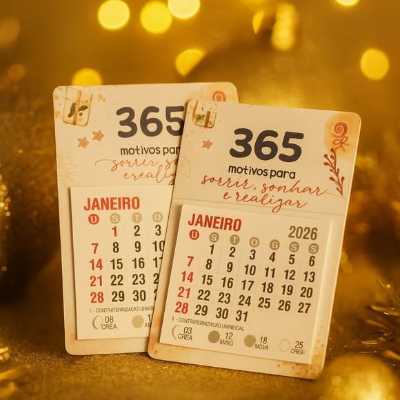 Mini Calendário Imã Personalizado 2026