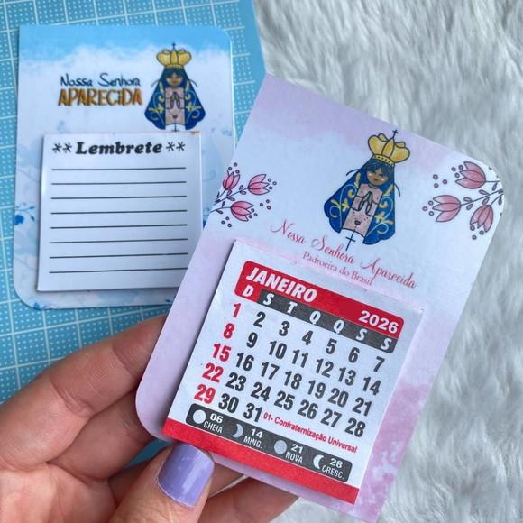 Mini Calendário Imã Personalizado Nossa Senhora Aparecida