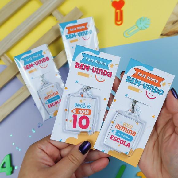 Chaveiros Personalizados Brinde Volta às Aulas