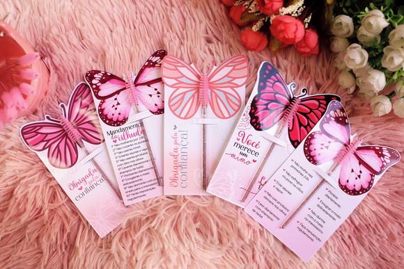 Card Borboleta com Escovinhas Mimo Personalizado