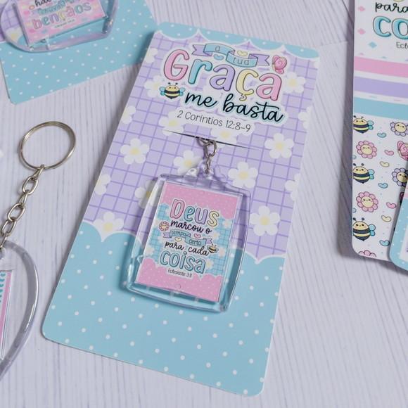 Chaveiro Personalizado com Versículos Bíblicos