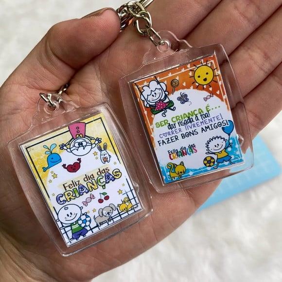 10 Chaveiros Personalizados Dia Das Crianças