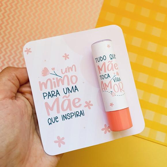 Cartão com Manteiga de Cacau Dia das Mães