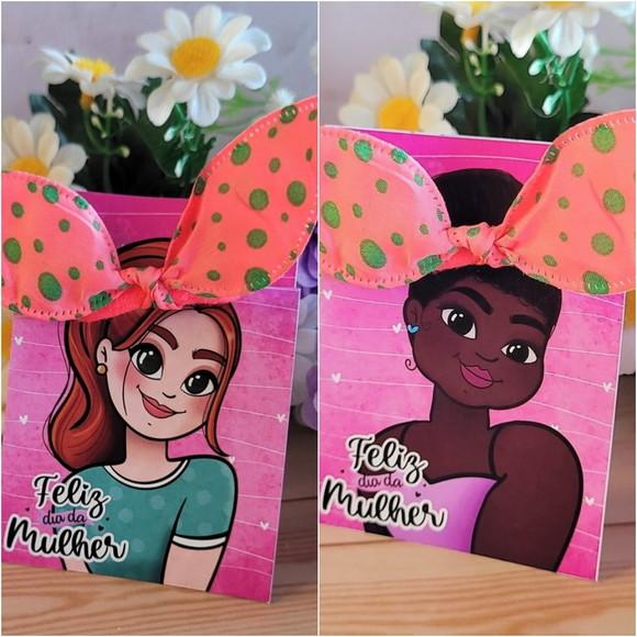 Card Personalizado e Xuxinhas Dia da Mulher | Pegue e Monte