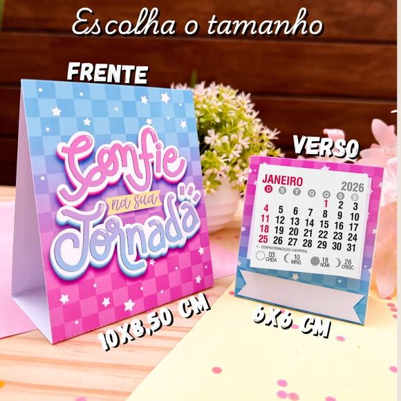 Calendário de Mesa Personalizado 2026 | Modelo 10x8,50