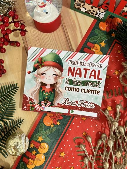 Cartão com Brinco Personalizado Natal