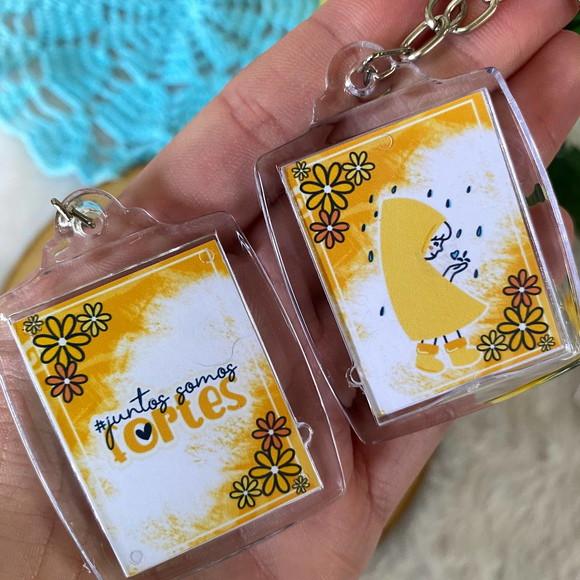 10 Chaveiros Personalizados Brinde Setembro Amarelo