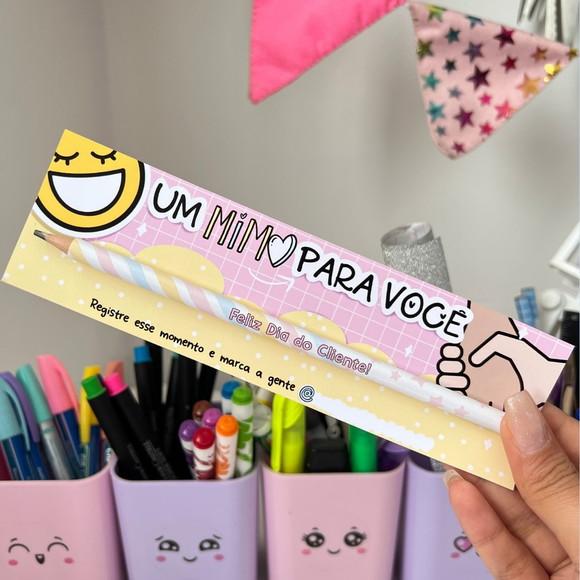Card Lápis Mimo Lembrança Cliente | Pegue e Monte