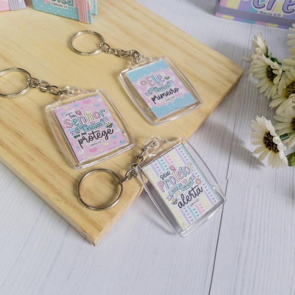 Chaveiro Personalizado com Versículos Bíblicos