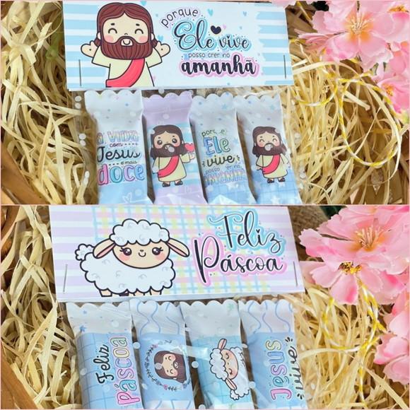 Lapela com Balas Personalizadas Páscoa