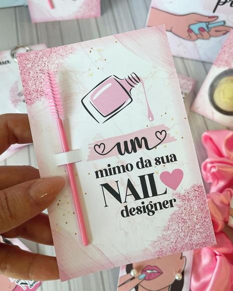 Tag Nail Designer Personalizada Com Escovinhas