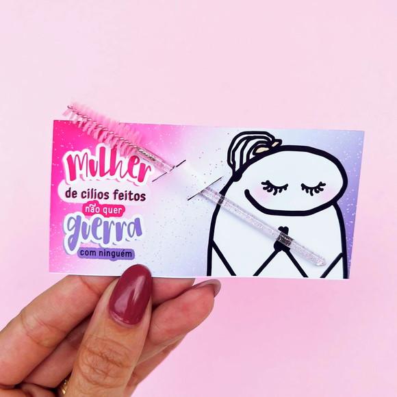 Cartão + Escovinha de Cílios Dia da Mulher | Pegue e Monte