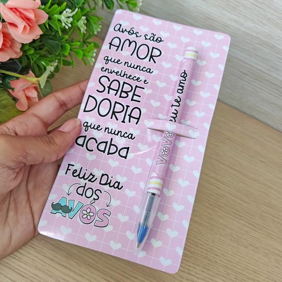 Card com Caneta Mimo Dia dos Avós