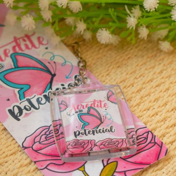 Chaveiro Personalizado Brinde Dia da Mulher