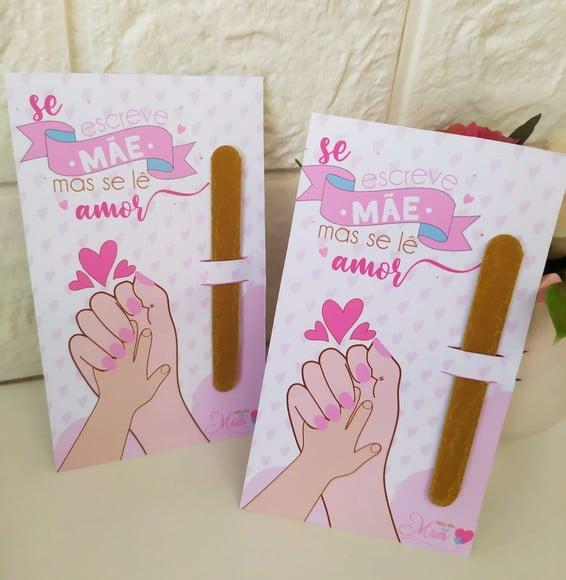 Mini Lixa Brinde Personalizado Dia das Mães | Pegue e Monte