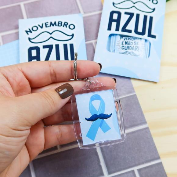 10 Chaveiros Personalizados Novembro Azul