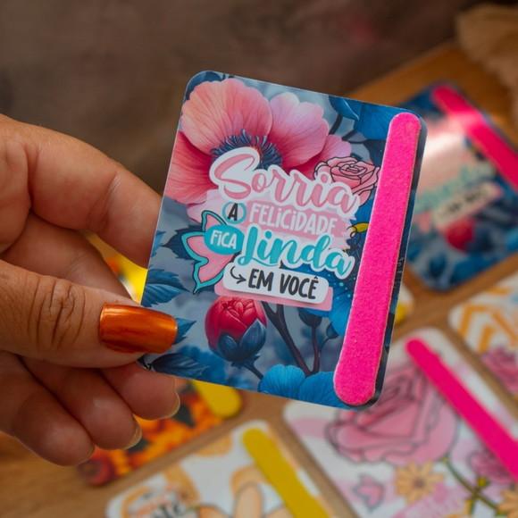 Card Personalizado com Lixa Dia da Mulher | Pegue e Monte