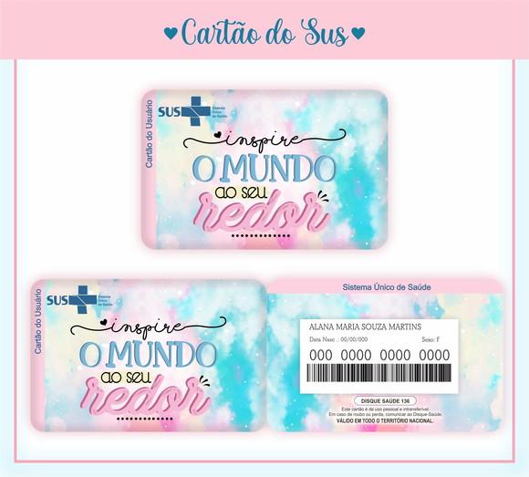 Cartão do Sus Personalizado Frases